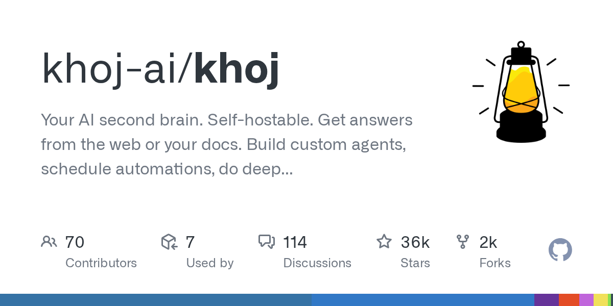 Khoj GitHub 仓库