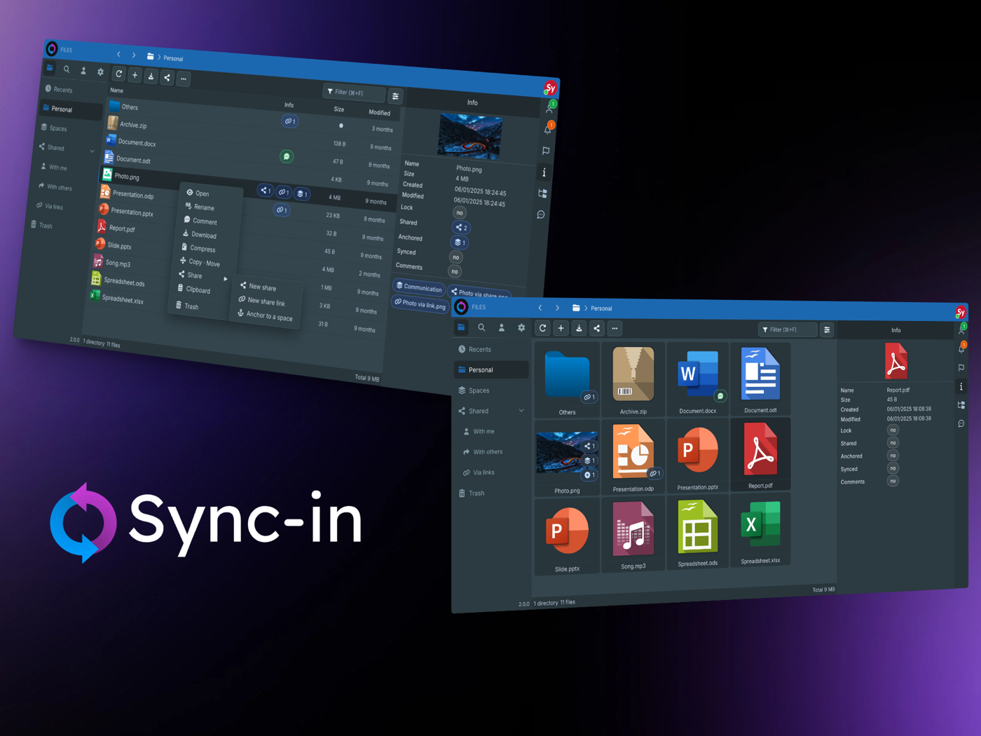 Sync-in showcase