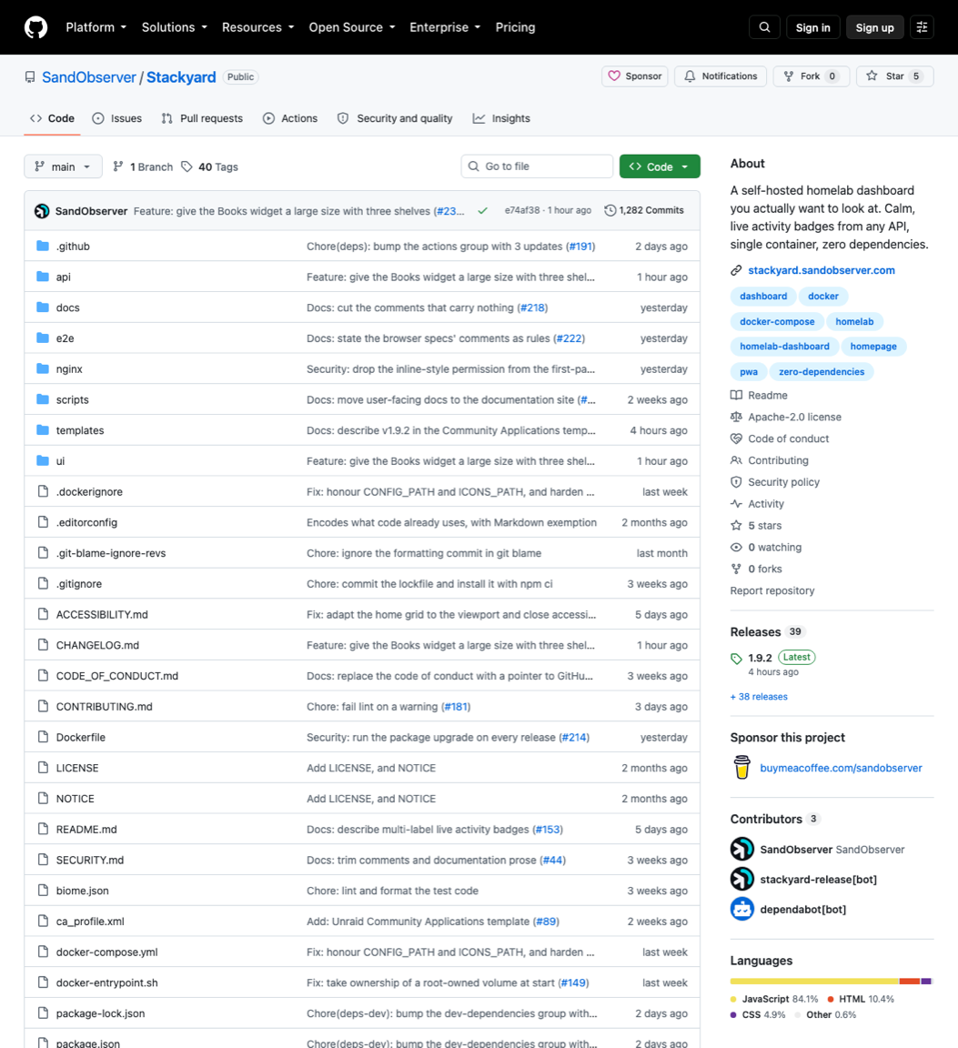 Stackyard github
