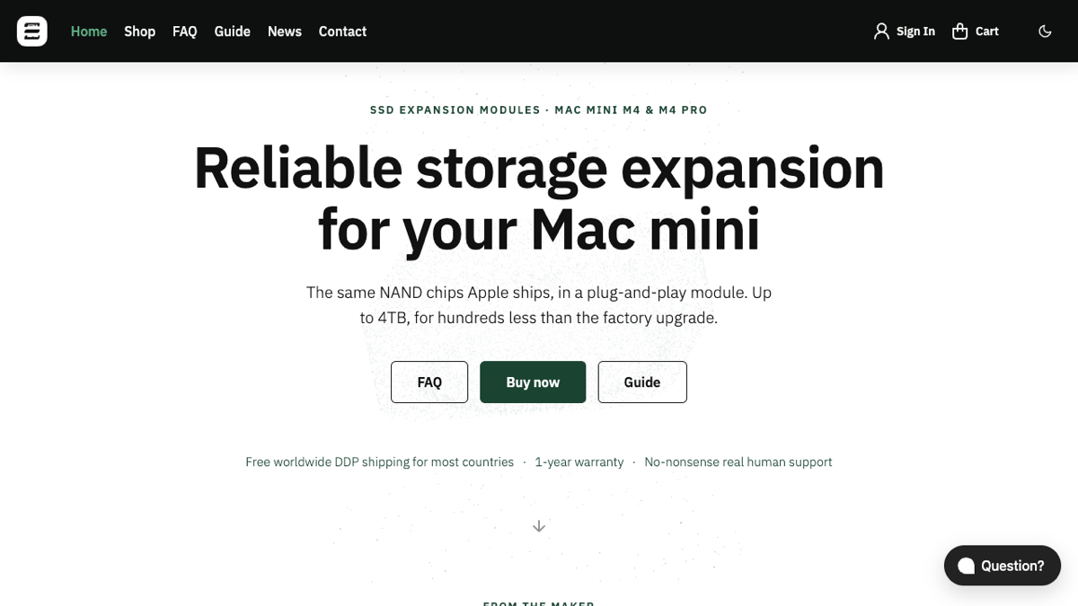 ExpandMacMini 首页 - Mac mini SSD 升级方案