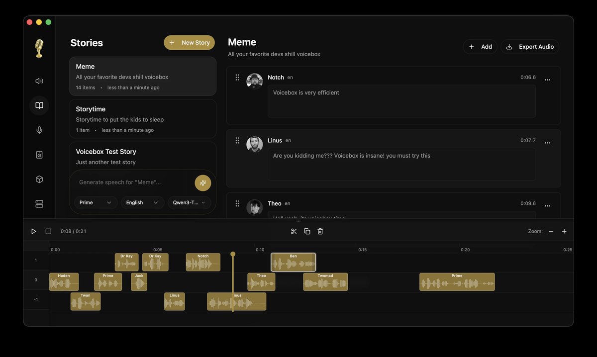 Voicebox screenshot